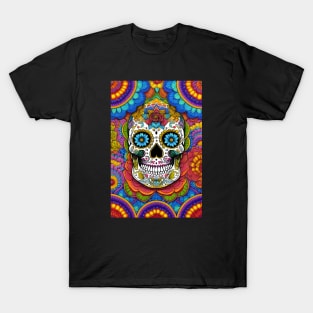 Sugar Skull Art: A Vibrant Celebration of Life and Death T-Shirt